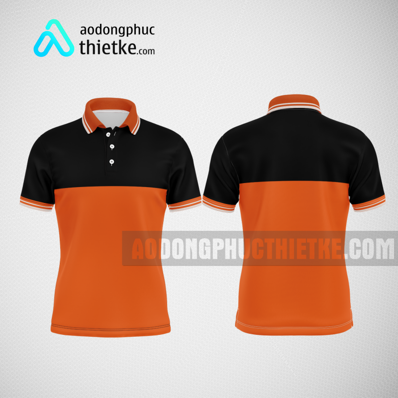 Mẫu đồng phục công ty thiết kế màu cam DPTK1