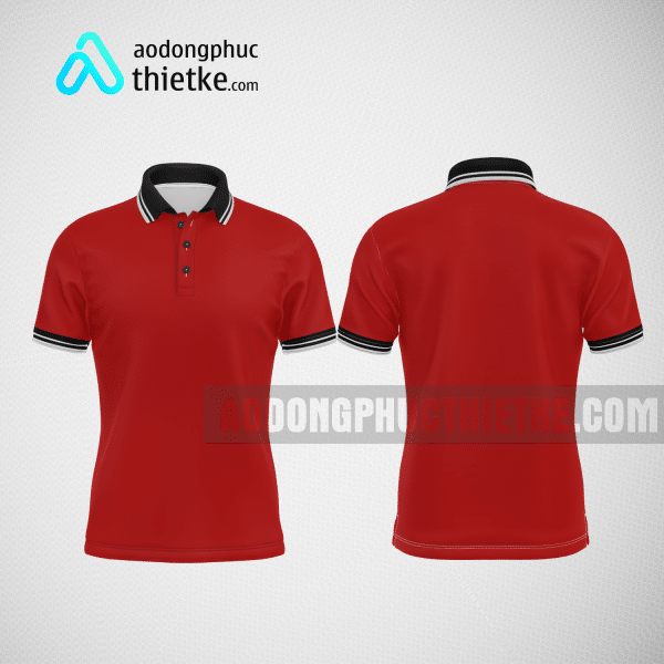 Mẫu đồng phục công ty thiết kế màu đỏ DPTK2