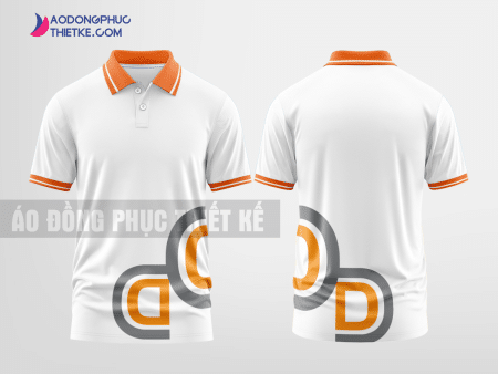 Mẫu áo đồng phục Chứng khoán VNDIRECT màu trắng tự thiết kế mẫu 1 DPP6A