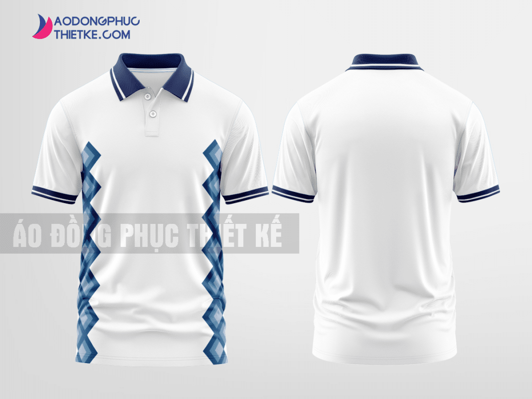 Mẫu áo đồng phục Tập Đoàn Masan màu trắng thiết kế lạ mẫu 3 DPP2C