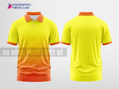 Mẫu áo đồng phục doanh nghiệp Hà Nội Màu vàng thiết kế tốt nhất DPP1024