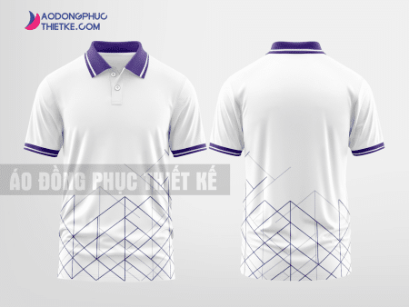 Mẫu áo đồng phục doanh nghiệp Quảng Bình Màu tía thiết kế đẹp DPP1046