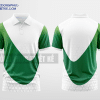 Mẫu áo đồng phục ngân hàng Vietcombank màu trắng tự thiết kế đẹp mẫu 1 DPP12A