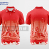 Mẫu áo đồng phục tập đoàn Hà Đô màu đỏ tự thiết kế đẹp mẫu 2 DPP13B