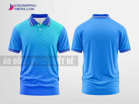 Mẫu áo polo doanh nghiệp sư phạm tiếng Anh Màu xanh da trời thiết kế độc DPP1197