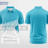 Mẫu áo thun đồng phục 3D luật kinh tế màu xanh lơ thiết kế uy tín DPP1097