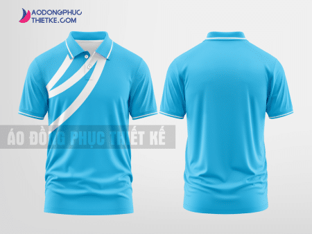 Mẫu áo thun đồng phục công ty Đồng Nai Màu xanh da trời tự thiết kế DPP1019