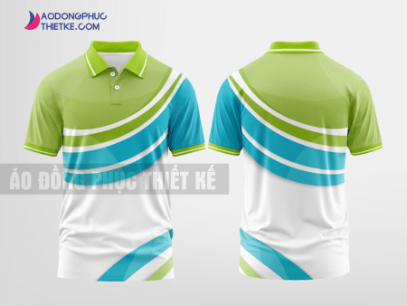 Mẫu áo đồng phục Buôn Hồ Màu xanh nõn chuối thiết kế đẹp DPP1331