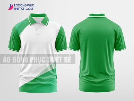 Mẫu áo đồng phục Đống Đa Màu xanh lá thiết kế chất lượng DPP1441