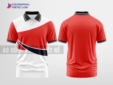 Mẫu áo đồng phục Dương Minh Châu Màu đỏ tươi thiết kế đẹp DPP1463