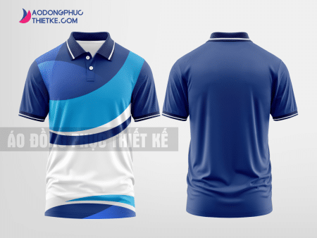 Mẫu áo đồng phục Gò Dầu Màu xanh thủy tinh thiết kế cao cấp DPP1485
