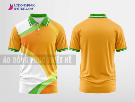 Mẫu áo đồng phục Hàm Yên Màu vàng kim loại thiết kế chính hãng DPP1507