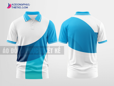 Mẫu áo đồng phục công ty Bắc Ninh Màu xanh da trời tự thiết kế DPP1289
