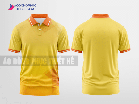 Mẫu áo đồng phục doanh nghiệp Biên Hòa Màu vàng kim loại thiết kế nam DPP1310