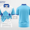 Mẫu áo đồng phục doanh nghiệp Hồng Bàng Màu xanh lơ thiết kế cao cấp DPP1530