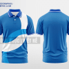 Mẫu áo đồng phục doanh nghiệp có cổ Mường Chà Màu xanh dương thiết kế giá rẻ DPP1634