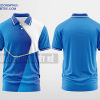 Mẫu áo polo 3D đồng phục Quận Tây Hồ Màu xanh dương thiết kế đẹp DPP1211