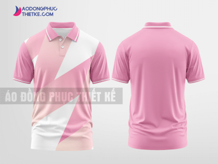 Mẫu áo polo công ty Đông Anh Màu hồng thiết kế cao cấp DPP1440