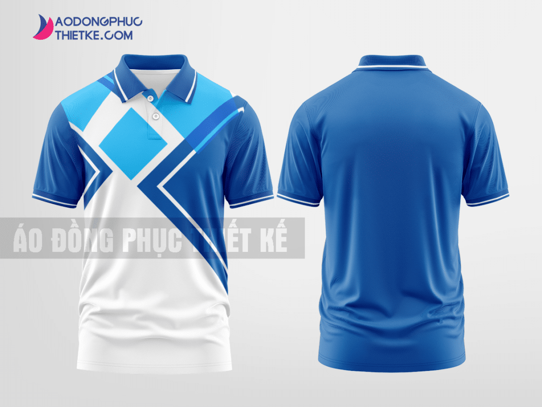 Mẫu áo polo công ty Hàm Thuận Nam Màu xanh dương thiết kế nữ DPP1506