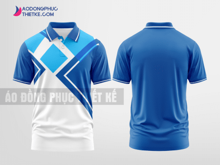 Mẫu áo polo công ty Hàm Thuận Nam Màu xanh dương thiết kế nữ DPP1506