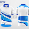 Mẫu áo polo công ty Phú Giáo Màu xanh dương thiết kế nữ DPP1704
