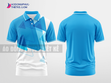 Mẫu áo polo doanh nghiệp Như Thanh Màu xanh da trời thiết kế in đẹp DPP1681