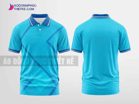 Mẫu áo thun đồng phục 3D Đồng Phú Màu xanh lơ thiết kế in đẹp DPP1449