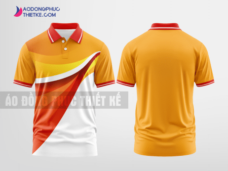 Mẫu áo thun đồng phục 3D Hòa Thành Màu san hô thiết kế cao cấp DPP1515