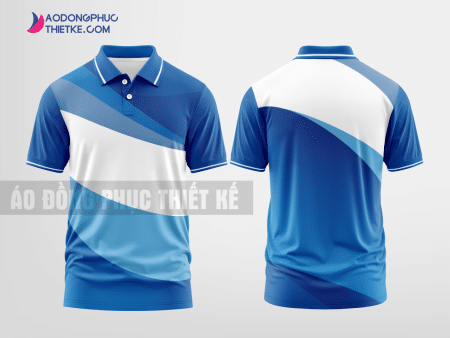 Mẫu áo thun đồng phục 3D Nông Sơn Màu xanh dương thiết kế tốt nhất DPP1691