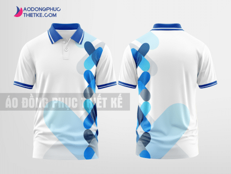 Mẫu áo thun đồng phục Kiên Hải Màu xanh dương thiết kế in đẹp DPP1554
