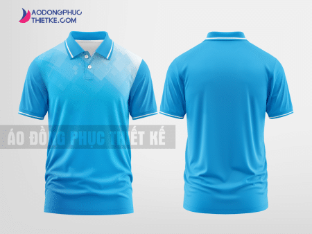 Mẫu áo thun đồng phục Phủ Lý Màu xanh da trời thiết kế may đẹp DPP1708