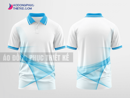 Mẫu áo thun đồng phục công ty Cô Tô Màu xanh da trời thiết kế lạ DPP1393