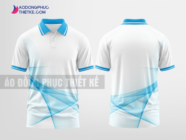 Mẫu áo thun đồng phục công ty Cô Tô Màu xanh da trời thiết kế lạ DPP1393