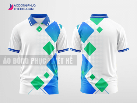 Mẫu áo thun đồng phục công ty Krông Ana Màu xanh dương thiết kế in đẹp DPP1569