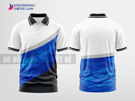 Mẫu áo thun đồng phục công ty Phú Bình Màu xanh dương thiết kế giá rẻ DPP1701
