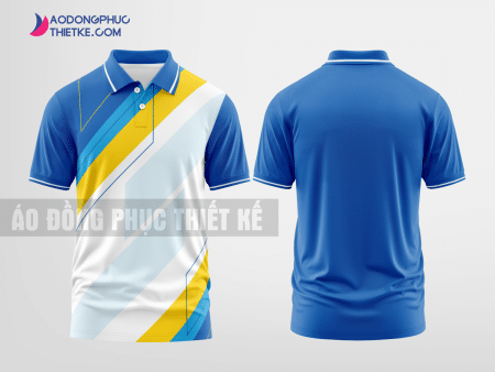 Mẫu áo thun đồng phục công ty Quận Thanh Xuân Màu xanh dương thiết kế uy tín DPP1217