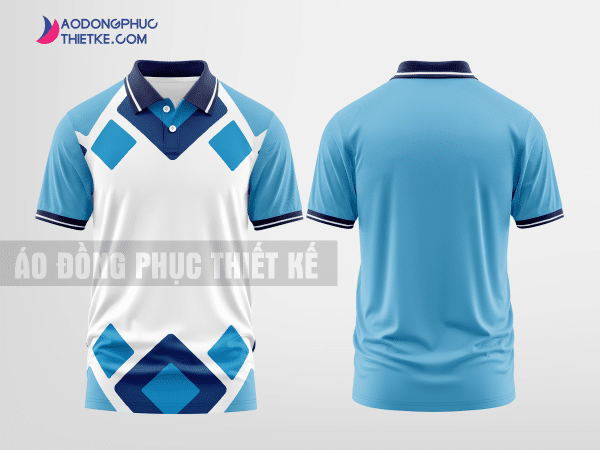 Mẫu áo thun đồng phục doanh nghiệp Hàm Tân Màu xanh hoàng hôn thiết kế tốt nhất DPP1504