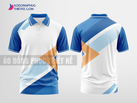 Mẫu đồng phục áo polo Núi Thành Màu xanh cô ban thiết kế nam DPP1692