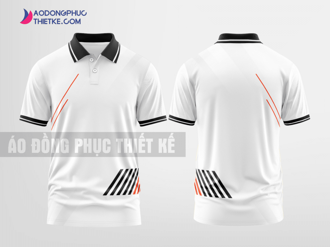 Mẫu uniform polo Ba Đình Màu trắng thiết kế cao cấp DPP1275