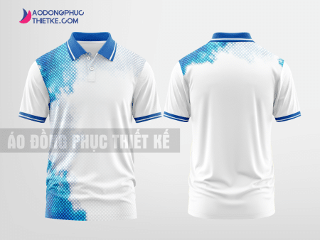Mẫu uniform polo Lai Châu Màu xanh dương thiết kế đẹp DPP1583