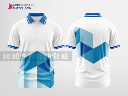 Mẫu áo đồng phục Tân Kỳ Màu xanh biển thiết kế in đẹp DPP1793