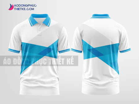 Mẫu áo đồng phục công ty Phước Sơn Màu xanh da trời thiết kế chất lượng DPP1729