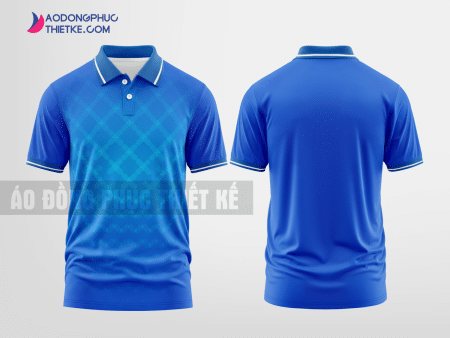 Mẫu áo đồng phục công ty Uông Bí Màu xanh dương tự thiết kế DPP1898