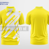 Mẫu áo đồng phục công ty có cổ Bướm Màu vàng thiết kế tương lai DPP2016