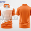 Mẫu áo đồng phục công ty có cổ Quỳnh Hương Màu cam tươi thiết kế đẹp DPP2483