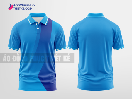Mẫu áo đồng phục công ty có cổ Trọng Phúc Màu xanh da trời thiết kế chất lượng DPP2201