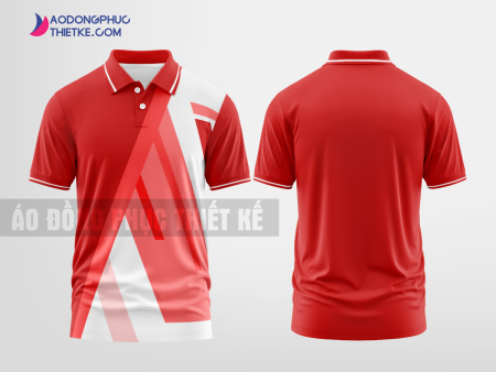 Mẫu áo đồng phục doanh nghiệp Mặt Trời Màu Đỏ Son thiết kế nam DPP2023