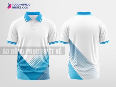 Mẫu áo đồng phục doanh nghiệp Tân Lạc Màu xanh da trời thiết kế may đẹp DPP1794