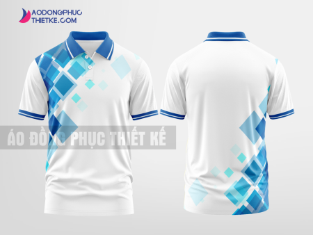 Mẫu áo đồng phục doanh nghiệp Thiệu Hóa Màu xanh biển thiết kế lạ DPP1838
