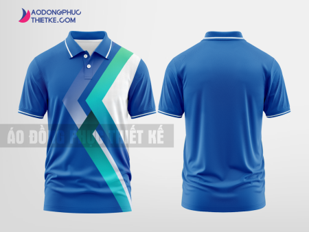 Mẫu áo đồng phục doanh nghiệp Tiên Phước Màu xanh biển thiết kế nam DPP1860
